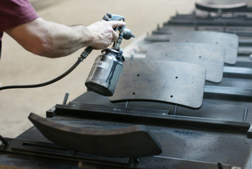 Wood being finishes.